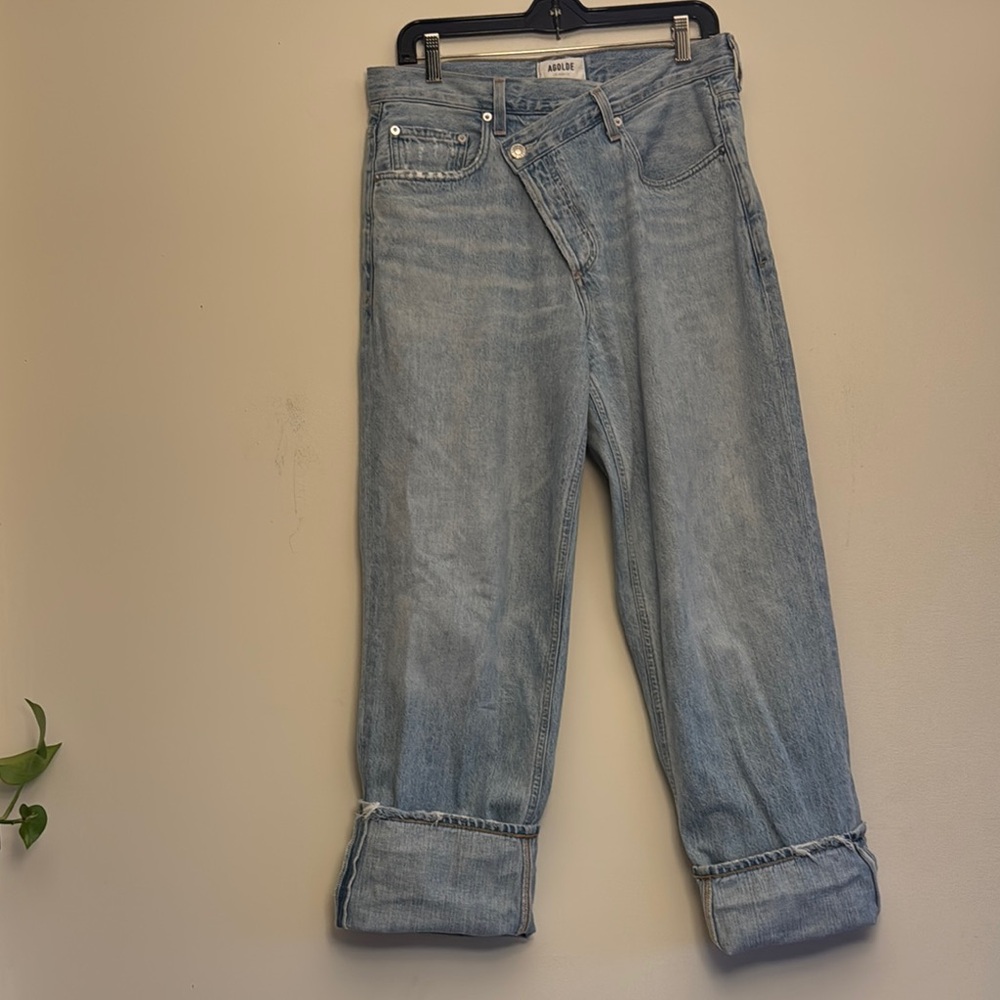 Agolde oversized arc criss cross over jeans - Picture 4 of 9